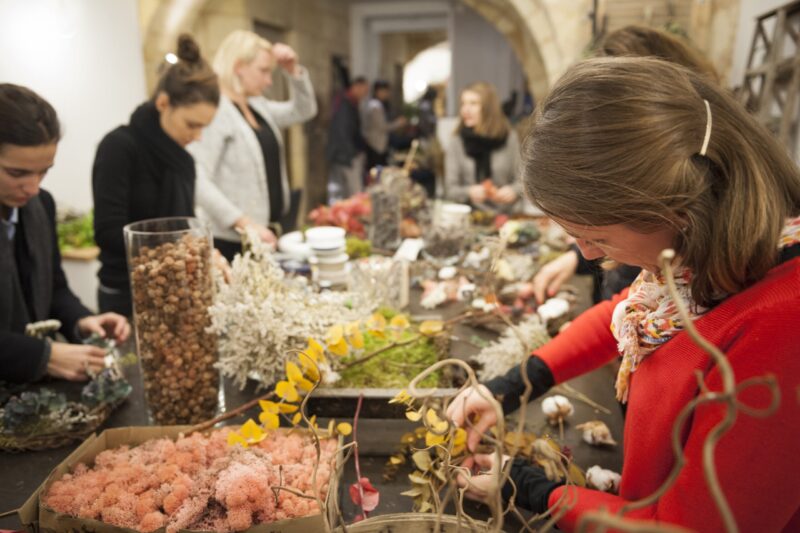 Ateliers de création florale offerts par la Mutuelle Ociane Matmut