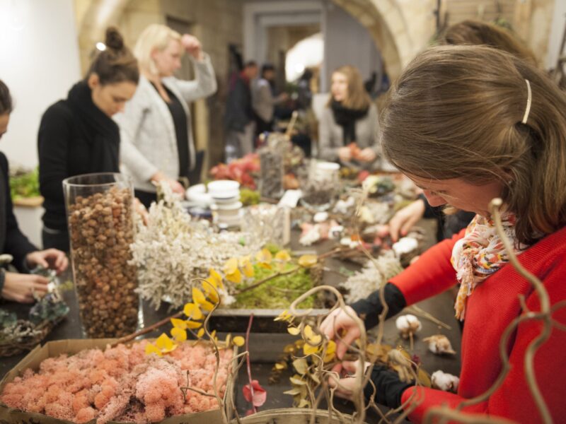 Ateliers de création florale offerts par la Mutuelle Ociane Matmut