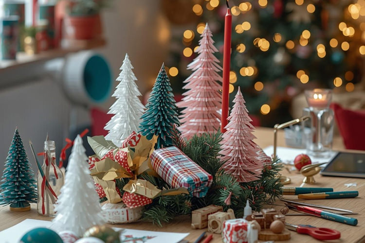 Atelier décoration centre de table offert par Bordeaux Métropole